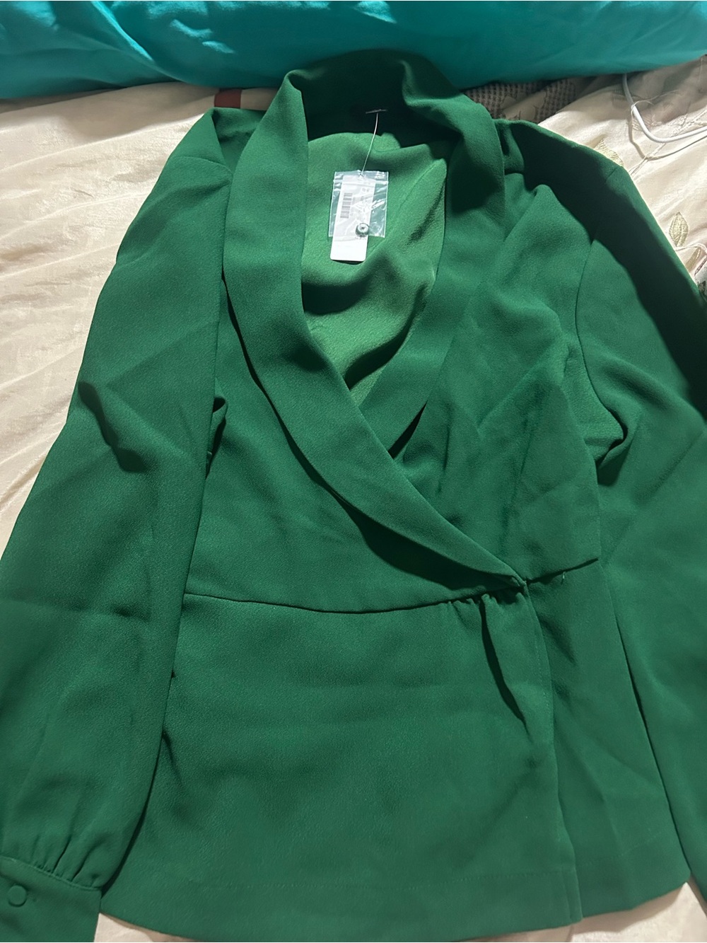 J. Crew Emerald Green top Size 12P